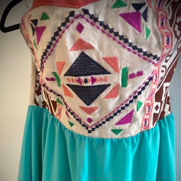 Flying Tomato Boho Strapless Mini Dress - Picture 5 of 8